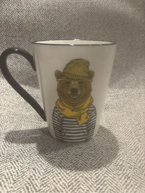 Signature Housewares Hipster Bear Coffee Tea Mug 16.5 oz